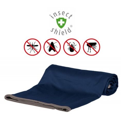 Plaids extérieur avec protection contre les insectes - Insect Shield Désignation : Plaids Bleu Marine 70 x 50 cm Insect Shield 28562