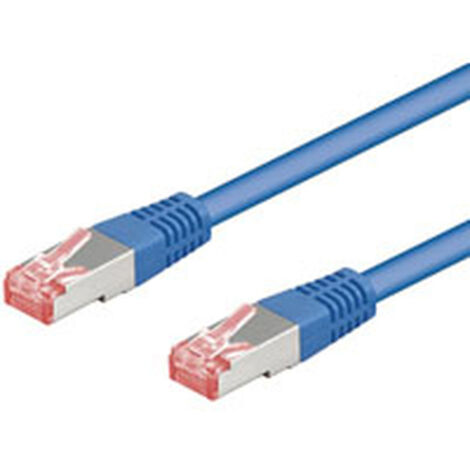 CAT 6 Câble Patch, S/FTP (PiMF), bleu, 30 m, conducteur en cuivre (CU), gaine de câble sans halogène (LSZH). Longueur de câble 30 m (1/2)