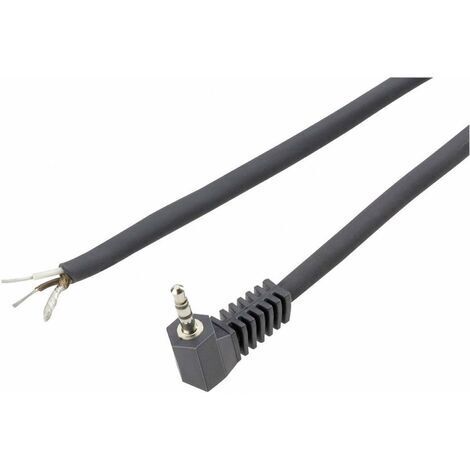 Jack 3.5 mm mâle, coudé BKL Electronic 1101050 Nombre de pôles: 2 mono noir 1 pc(s) D21500 (1/3)