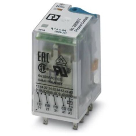 Phoenix Contact REL-IR4/LDP- 24DC/4X21 Relais 24 V/DC 6 A 4 inverseurs (RT) 10 pc(s) A533962 (1/4)