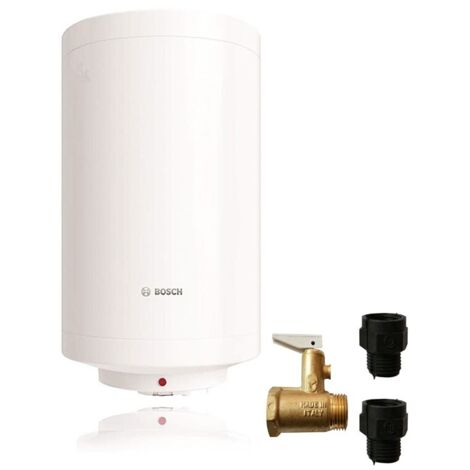Bosch – Chauffe-eau à accumulation 80 litres – Résistance stéatite – Classe C – Installation murale verticale – Compatible kit solaire thermique (1/3)