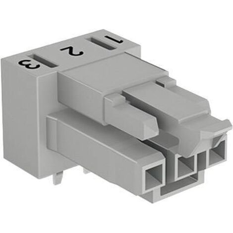 WAGO 890-854/011-000 Connecteur d'alimentation WINSTA MINI embase femelle horizontale Nombre total de pôles: 3 16 A gris 1 pc(s) Y730253 (1/2)