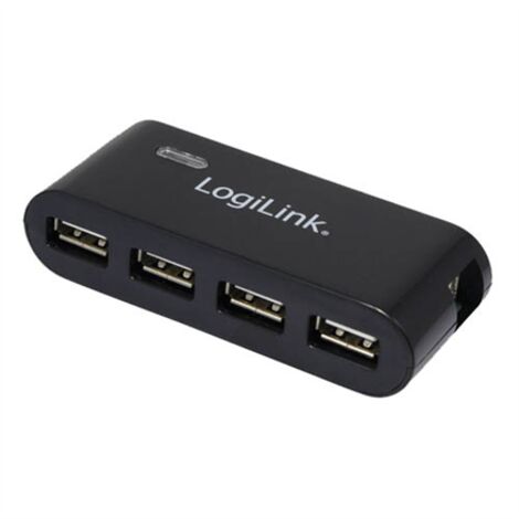 Logilink  Partage de périphériques et concentrateurs  Hub  Nombre de ports : 4  Noir (1/2)