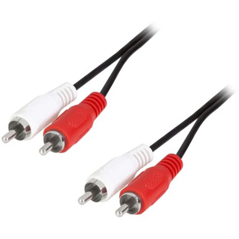 Câble de raccordement LogiLink CA1039 Cinch-RCA audio 2.50 m noir (mat) Y258002 (1/3)