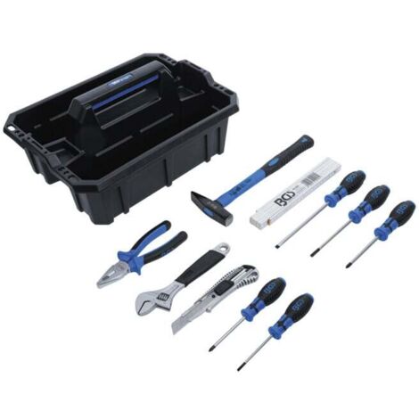 BGS Boîte de transport d'outils en plastique avec assortiment d'outils 11 pièces - 70225 (1/5)