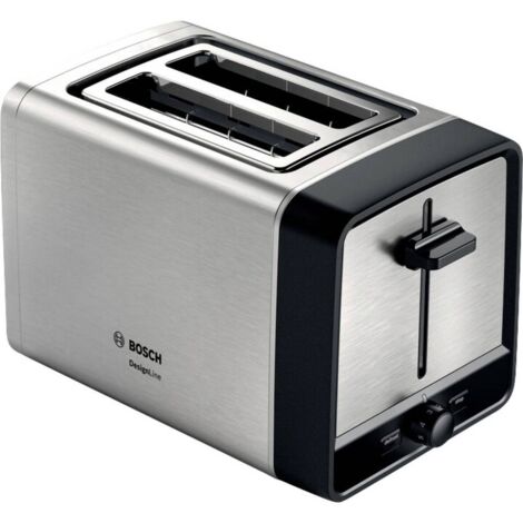 Bosch TAT5P420DE Toaster, Kompakt DesignLine, Edelstahl