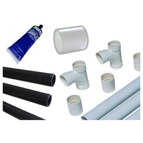 Kit aspirateur centralisé série T - Kit de raccordement pour 2 prises