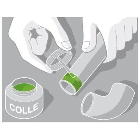 Lot de 3 tube de colle PVC pour conduit d'aspiration centralisée - 11070241 ALDES - 11070241 (1/2)