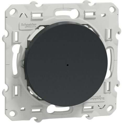 Wiser Odace - variateur poussoir - 2 fils - zigbee - anthracite (S540522W) (1/4)