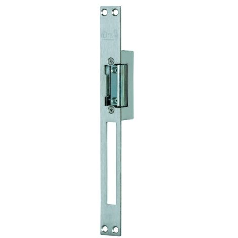 Gâche électrique réversible pour serrure DIN – Acier inoxydable – Dimensions 75 x 20,5 x 28 mm – Force de maintien jusqu'à 280 kg – Cdvi - D214132