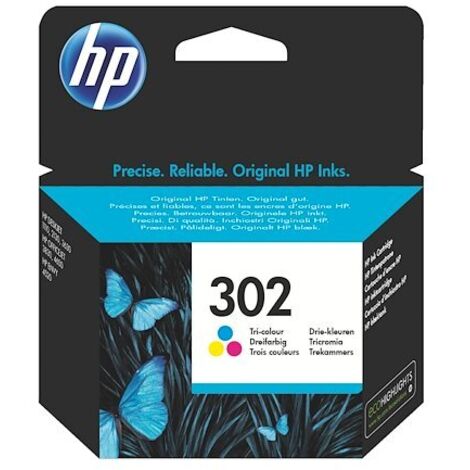 HP 302 Cartouche d’encre trois couleurs authentique