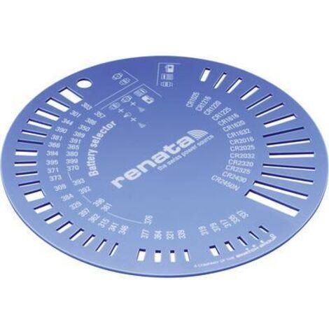 Renata Selektor ZW9801 Gabarit pour piles bouton Q082151 (1/2)