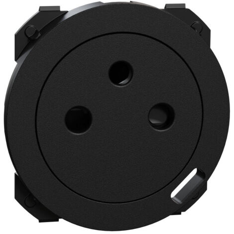 Enjoliveur noir prise avec chargeur Odace (S949040) (1/3)