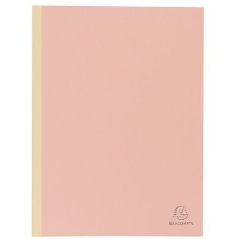 Chemise dos toilé Exacompta Forever 24 x 32 cm dos 3 cm - Paquet de 25 - Rose (1/3)