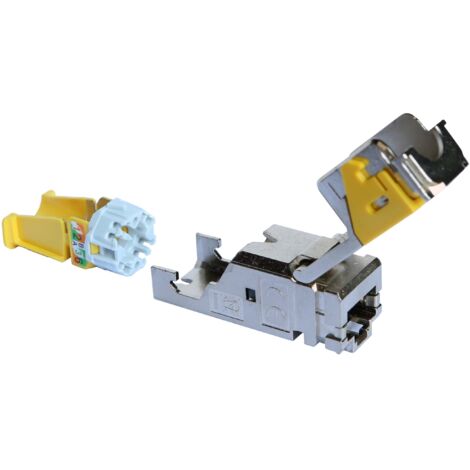 Legrand – Connecteur RJ45 catégorie 6A STP LCS³ certifié PoE++ – Connecteur blindé pour application Grade 3 TV – Installation rapide sans outil (1/2)