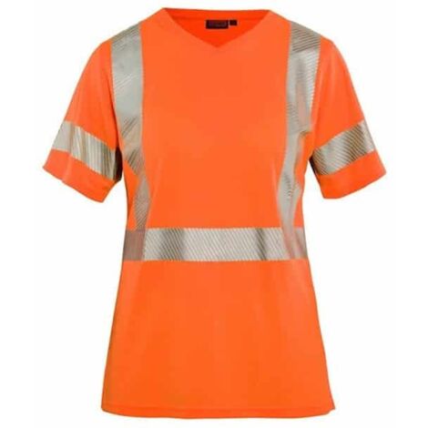 T-shirt de travail haute visibilité anti-UV femme 3336 - Orange fluo XS (1/3)