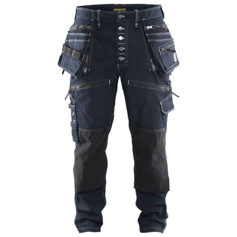Pantalon de travail X1900 artisan stretch 2D 1999 - Marine/Noir XL - FR(48) - SE(C54) - Courtes