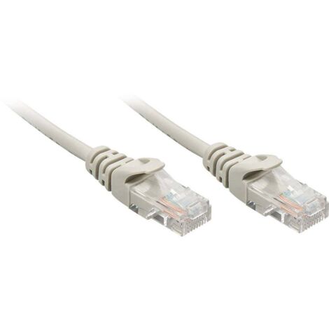 LINDY 48364 RJ45 Câble réseau, câble patch CAT 5e U/UTP 3.00 m gris 1 pc(s) C241261 (1/4)