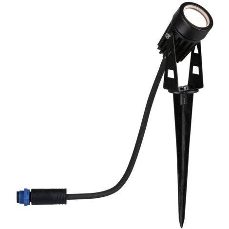 PAULMANN KIT DE 3 SPOTS LED EXTÉRIEURS SUR PIQUET ORIENTABLE PLUG & SHINE IP67 24V 2W 50LM 3000K NOIR - 94374