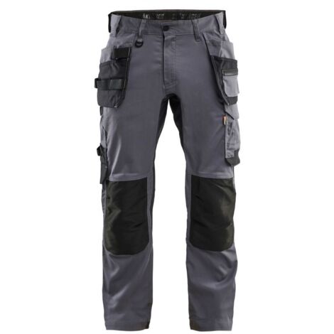 Pantalon de travail stretch 2D 1750 - Gris moyen XL - FR(48) - SE(C54) - Courtes
