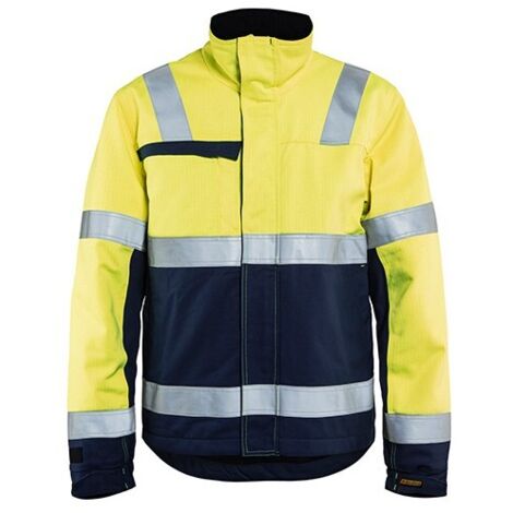 Veste de travail multinormes hiver inhérent 4069 - Jaune fluo/Marine XL (1/2)