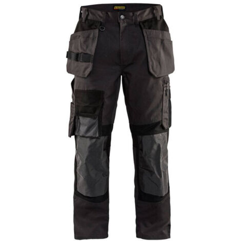 Pantalon de travail kevlar stretch artisan 1554 - Gris Foncé/Noir L - FR(46) - SE(C52) - Standards (1/4)