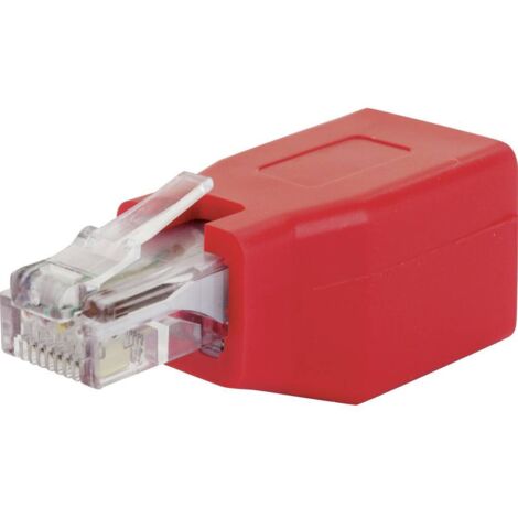 Schwaiger RJ45 réseau informatique Adaptateur CAT 6 [1x RJ45 femelle - 1x RJ45 mâle] rouge V779692 (1/3)