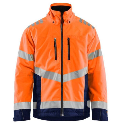 Veste de travail doublée haute visibilité 4780 - Orange fluo/Marine XXXL (1/4)