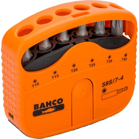 BAHCO - Jeu d'embouts 1/4" pour vis TORX®, 22 mm x 65 mm x 75 mm - 7 pcs (1/2)