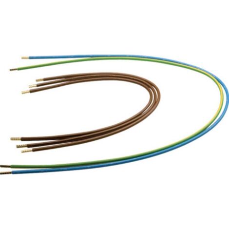 Hager – Câble de raccordement 10 mm² Y88F – 5 pôles – Conducteurs PE, N, L – Longueur 575 mm pour installations électriques sécurisées (1/2)