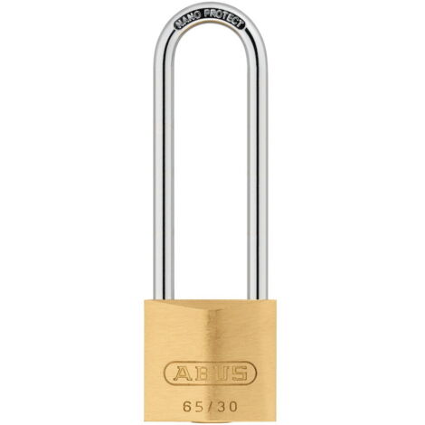 ABUS - 65/30 30MM CADENAS EN LAITON À LONG MANILLE 60 - ABU6530LS60