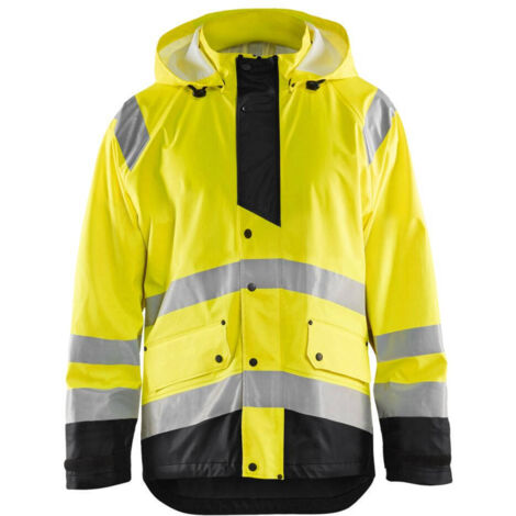 Veste de pluie haute visibilité niveau 3 4327 - Jaune fluo/Noir XXXL (1/2)