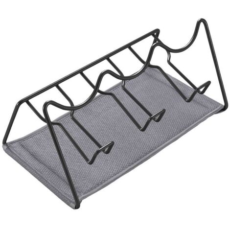 Abtropfgestell/Flaschenhalter Sodatex-3 Lava für 3 Flaschen 30x17x14cm schwarz (1/2)