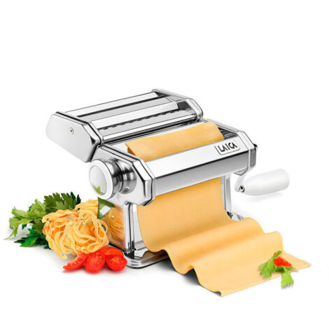 Machine à pâtes manuelle Laica PM2000 – Double rouleau de coupe interchangeable – Molette de réglage 7 positions – Corps en acier (1/5)