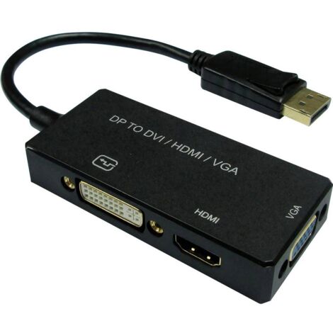 Câble adaptateur Value DisplayPort / DVI / HDMI / VGA Fiche mâle DisplayPort, Prise femelle DVI-D 24+1 pôles, Prise femelle HDMI-A, Prise femelle V Y155822 (1/3)