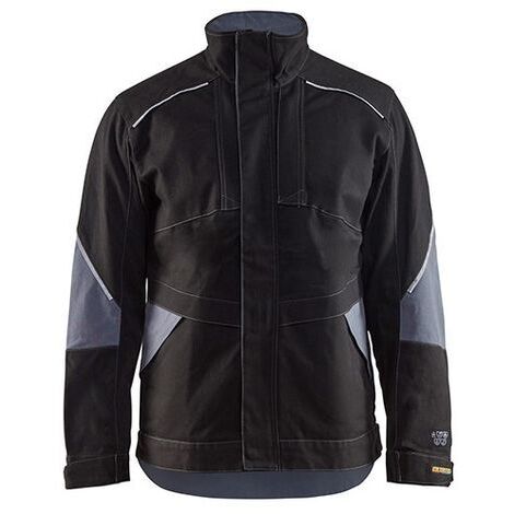 Veste de travail retardant flamme 4061 - Noir/Gris clair XXXL (1/2)