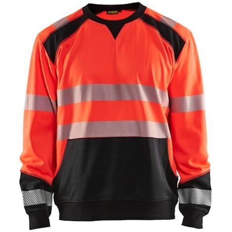 Sweat de travail haute visibilité 3541 - Rouge fluo/Noir 4XL (1/5)