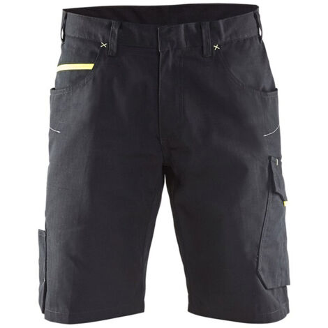 Short de travail de maintenance 1499 - Noir/Jaune fluo M - FR(42) - SE(C48) - Standards