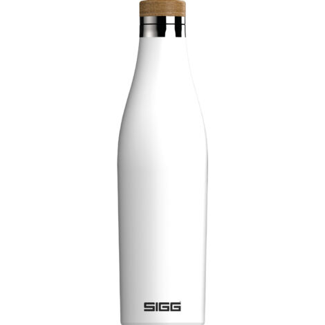 SIGG Meridian White Utilisation quotidienne 500 ml Bambou, Acier inoxydable Blanc (1/4)