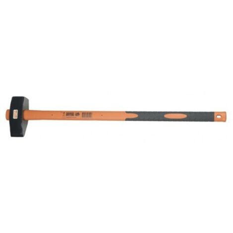 BAHCO - Masse/Massettes avec manche en fibre de verre et une face plate, 900 mm, 5 kg (1/3)
