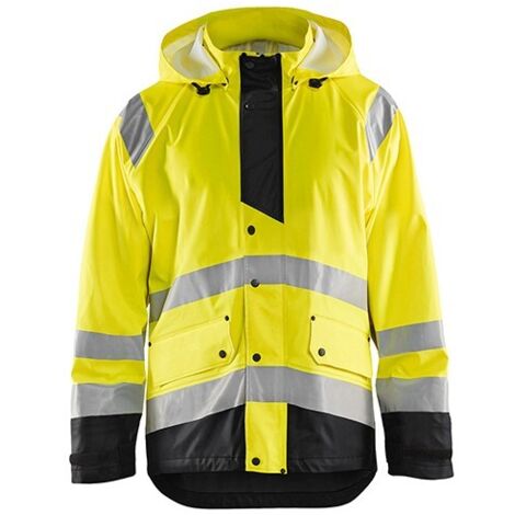 Veste de pluie haute visibilité niveau 3 4327 - Jaune fluo/Noir M (1/2)