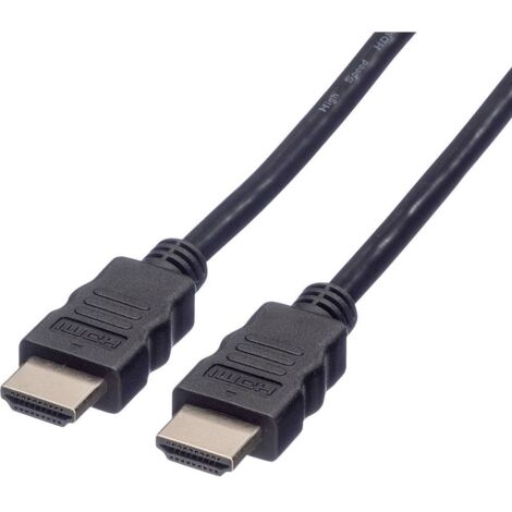 Câble de raccordement Value HDMI Fiche mâle HDMI-A, Fiche mâle HDMI-A 2.00 m noir 11.99.5902 8K UHD, blindage double Câble HDMI Y196942 (1/4)