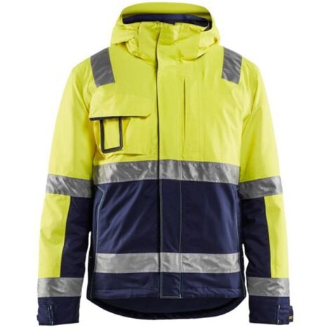 Veste de travail hiver haute visibilité stretch 4870 - Jaune fluo/Marine 6XL (1/5)