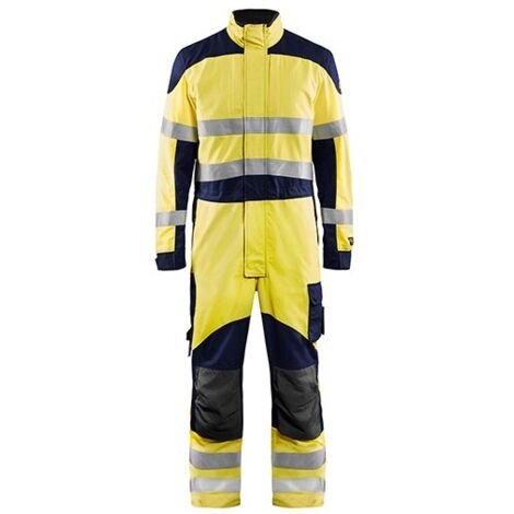 Combinaison de travail multinormes inhérent 6089 - Jaune fluo/Marine 44C (1/2)