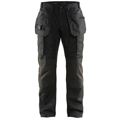 Pantalon de travail stretch avec poches flottantes 1469 - Noir S - FR(38) - SE(C44) - Courtes (1/2)