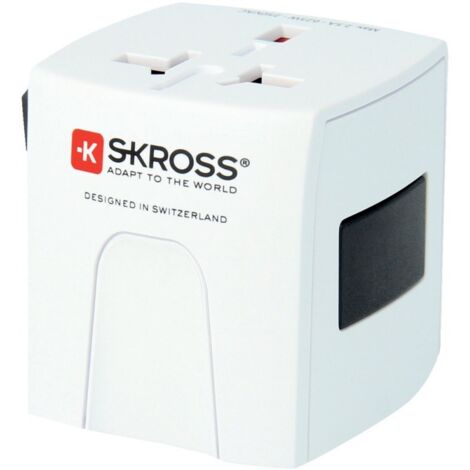 Adaptateur de voyage universel SKROSS MUV Micro blanc compact portable ...
