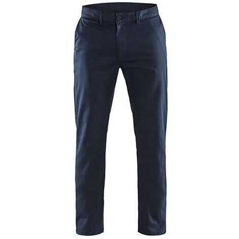 Pantalon de travail chino stretch 2D 1465 - Marine foncé 2XL - FR(52) - SE(C58) - Courtes (1/2)
