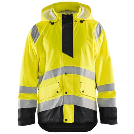 Veste de pluie haute visibilité niveau 1 4323 - Jaune fluo/Noir XS (1/4)
