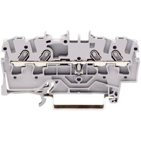 Borne de passage WAGO 2000-1401 3.50 mm ressort de traction Affectation: L gris 1 pc(s) D27312 (1/2)