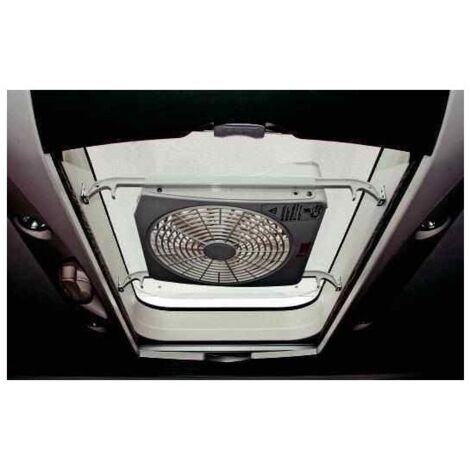 Ventilateur Turbo Kit 12V pour lanterneaux 40x40 à 50x70 cm – Débit max 7,2 m³/min – Installation facile avec fixation télescopique – Fiamma (1/2)